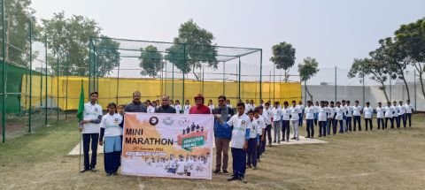 पूर्णिया बिहार25जनवरी25*पूर्णिया जिले के रामबाग के खेल मैदान में एक मिनी मैराथन का आयोजन किया गया।