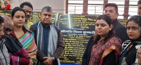 पूर्णिया बिहार25जनवरी*सड़क नाला निर्माण कार्य का शिलान्यास ।