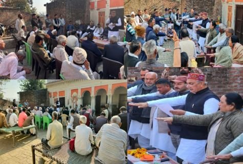 सहारनपुर25जनवरी25*बाबा साहब डॉक्टर भीमराव अंबेडकर जी के पदचिह्नों पर चलने की शपथ दिलाई -पूर्व विधायक नरेश सैनी*