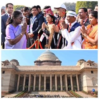 नई दिल्ली28जनवरी25*राष्ट्रपति महोदया गणतंत्र दिवस परेड 2025 के अन्य प्रतिभागियों से मिली।