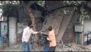 लखनऊ28जनवरी25*कैसरबाग बस अड्डा चौराहे पर चलाया गया अतिक्रमण हटाओ अभियान।