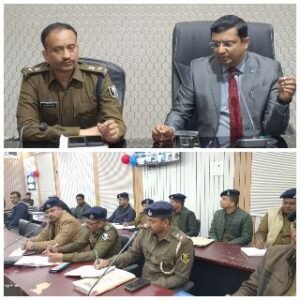 पूर्णिया बिहार1फरवरी25* सरस्वती पूजा शांतिपूर्ण एवं सौहार्दपूर्ण वातावरण में मनाने के लिए डीएम और एसपी ने की संयुक्त बैठक।