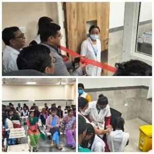 पूर्णिया बिहार5फरवरी25* गर्भाशय ग्रीवा के कैंसर से सुरक्षा के लिए जीएमसीएच में लगाया गया एचपीवी टीका।