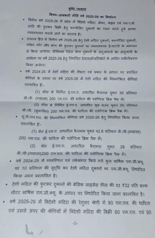 लखनऊ06फरवरी25*आबकारी मंत्री नितिन अग्रवाल ने आबकारी नीति की दी जानकारी-*