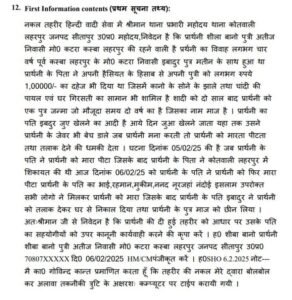 सीतापुर10फरवरी25*जुआ खेलने से मना करने पर पति ने दिया तलाक