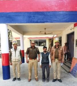 मथुरा10फरवरी25* एक वारण्टी अभियुक्त को किया गिरफ्तार