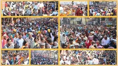 वाराणसी11फरवरी25*काशी में माघ पूर्णिमा के पहले ही भक्तों का भीड