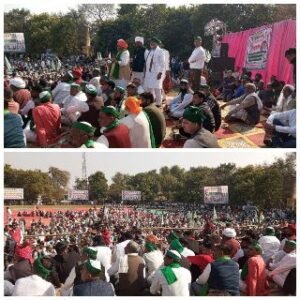 मथुरा11 फरवरी 2025*बिबिध समस्याओ को लेकर आगरा में की किसानों ने किसान महापंचायत*