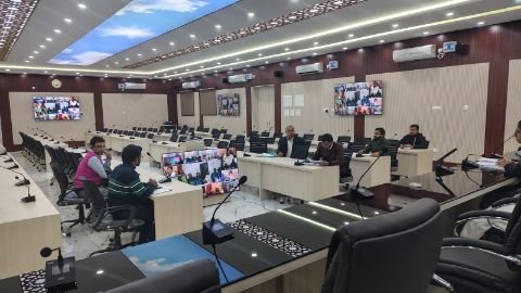 पूर्णिया बिहार 11 फरवरी25* वीडियो कॉन्फ्रेंसिंग के माध्यम से सर्वे कार्य की समीक्षा बैठक