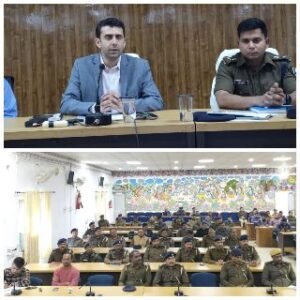 सीतामढ़ी12फरवरी25*शांतिपूर्ण एवं सौहार्दपूर्ण वातावरण में शब-ए -बारात आयोजन के मद्देनजर ब्रीफिंग की गई।