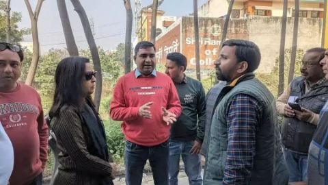 मुजफ्फरनगर17फरवरी25*जल निगम की लापरवाही पर चेयरपर्सन मीनाक्षी स्वरूप नाराज