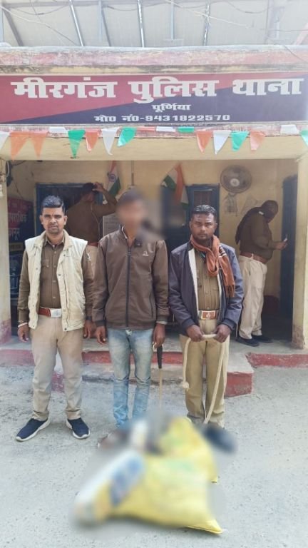 पूर्णिया बिहार 18 फरवरी25* अवैध रबड़ का बना फिंगर प्रिंट, फिंगर प्रिंट डिवाइस, पेन ड्राइव , मोबाइल के साथ गिरफ्तार।