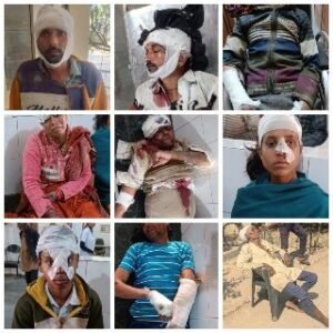 कानपुर नगर21फरवरी25*जमीनी विवाद में जमकर चले लाठी डंडे,16 लोग घायल 15 जिला अस्पताल भेजे गए