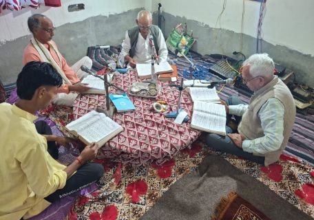 गाजीपुर21फरवरी25*अमन शांति हेतु अखंड रामायण पाठ हुआ आयोजन*