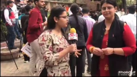 दिल्ली27फरवरी25*दिल्ली यूनिवर्सिटी में एबीवीपी के कार्यकर्ताओं द्वारा विशाल धरना प्रदर्शन।