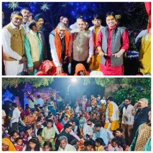 मिर्जापुर:27 फरवरी 25 *महाशिवरात्रि के पावन पर्व पर दो निर्धन जोड़ो का विवाह कराया*