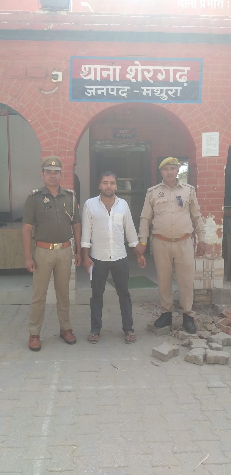 मथुरा 12 मार्च 2025* एक अभियुक्त को एक अवैध तमन्चा मय 01 जिन्दा कारतूस सहित किया गिरफ्तार।*