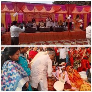 कानपुर देहात01मार्च25*मा० मुख्यमंत्री सामूहिक विवाह योजनान्तर्गत 86 जोड़े परिणय सूत्र में बंधे।