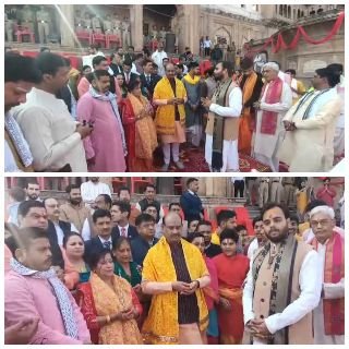 मथुरा03मार्च25*लोकसभा स्पीकर ओम बिरला पहुंचे वृंदावन, जल्द होगी यमुना साफ*