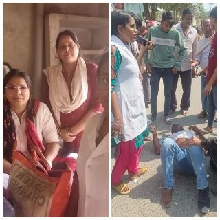 पूर्णिया बिहार 6 मार्च25* रोड पर बेहोशी हालत में मिला रिक्शाचालक, एएनएम द्वारा बचाई गई जान।