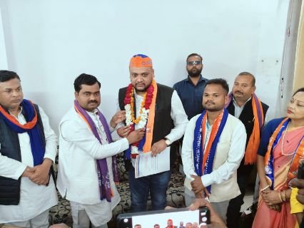 रायबरेली08मार्च25*अपना दल एस के युवा जिला अध्यक्ष बने विवेक सिंह