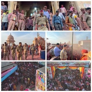 मथुरा 9 मार्च 2025*निरीक्षण/पैदल भ्रमण - श्री नन्दभवन, नन्दगॉव-*