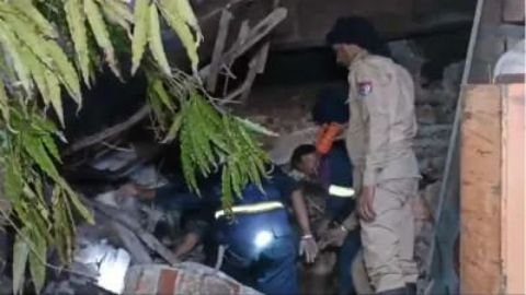 पंजाब09मार्च25*लुधियाना में बिल्डिंग गिरी,11 मजदूरों बाहर निकाला गया एक की मौत*