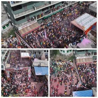 मथुरा 11 मार्च 2025*निगरानी ड्रोन कैमरा के द्वारा.....*