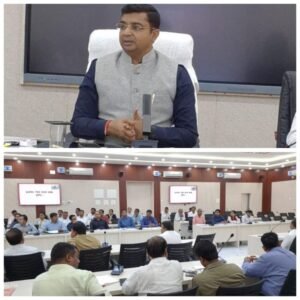 पूर्णिया बिहार 20 मार्च25* जिलाधिकारी की अध्यक्षता में जिला गंगा नमामि समिति की साप्ताहिक बैठक