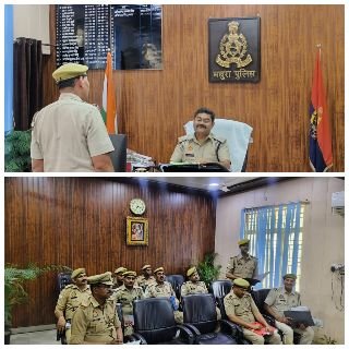 मथुरा 21 मार्च 2025*ऑपरेशन क्लीन के तहत शहर क्षेत्र के सभी थानों के हेड मुहरिर्रों के साथ मीटिंग की गयी