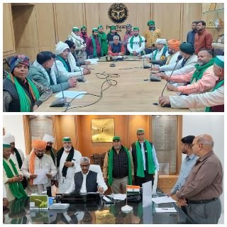 मथुरा21मार्च25*जनपद मथुरा का प्रशासन महापंचायत से पहले ही बैकफुट पर आया,और किसानों की सारी मांग मानी गई*