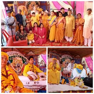 मथुरा21मार्च25* अधिकारी परिवार श्रीमद् भागवत राधा कृष्ण एवं गोपाल गौशाला वृंदावन द्वारा कथा आयोजन