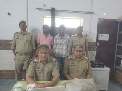 मथुरा27मार्च25*02 अंतर्राज्यीय गौ तस्कर गिरफ्तार
