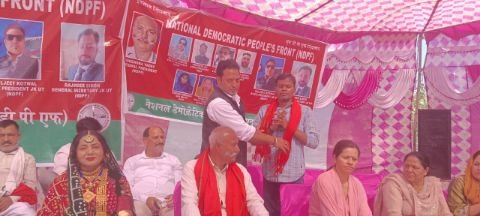 जम्मू कश्मीर27मार्च25*करणी सेना एक निजी असंवैधानिक सेना है--योगेंद्र यादव।