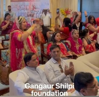 जयपुर30मार्च25*गणगौर में संस्कृति हुई साकार, महिलाओं ने रंग जमाया।