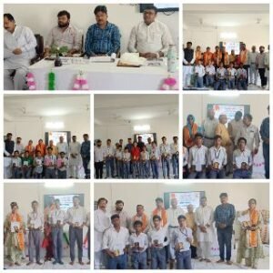 मथुरा31मार्च25*कृष्णचंद्र गांधी सरस्वती विद्या मंदिर इंटर कॉलेज माधव कुंज किया परीक्षाफल वितरण समारोह