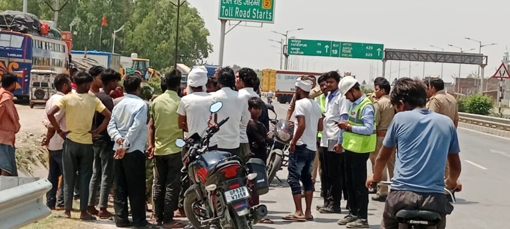 कौशाम्बी15अप्रैल25*तेज रफ्तार बस ने साइकिल सवार बालिका को रौंदा मौके पर ही मौत*