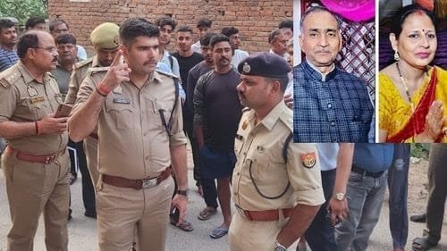 प्रयागराज30अप्रैल25 UP प्रयागराज में दिनदहाड़े डबल मर्डर से सनसनी!!