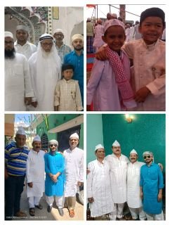 रोहतास01अप्रैल25*पाक माह रमजान हुआ विदा*खुदा की दरगाह में झुके शीश, गले मिल दी मुबारकबाद*