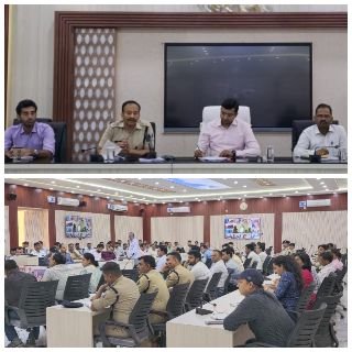 पूर्णिया बिहार 5 अप्रैल25* डीएम एवं एसपी की अध्यक्षता में रामनवमी पर्व पर शांति एवं सुरक्षा व्यवस्था की बैठक आयोजित। पूर्णिया बिहार 5 अप्रैल25* डीएम एवं एसपी की अध्यक्षता में रामनवमी पर्व पर शांति एवं सुरक्षा व्यवस्था की बैठक आयोजित।