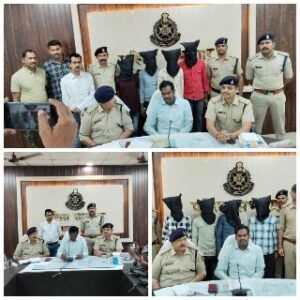 सीधी06अप्रैल25*सीधी पुलिस की बड़ी कार्यवाही, गांजा की खेप के साथ अंतर्राज्यीय गिरोह के 04 आरोपी एवं 1 अपचारी बालक को किया गिरफ्तार।*
