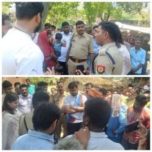 प्रतापगढ़07अप्रैल25*मारपीट की घटना में घायल मृत युवक का देर रात घर पहुंचा शव, परिजनों ने लाश दफनाने से इंकार किया था।