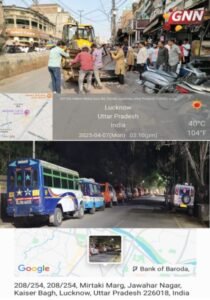 लखनऊ08अप्रैल25*ठेले हटे, राह सजी – नक्खास से अकबरी गेट तक नगर निगम का 'सर्जिकल स्ट्राइक'*