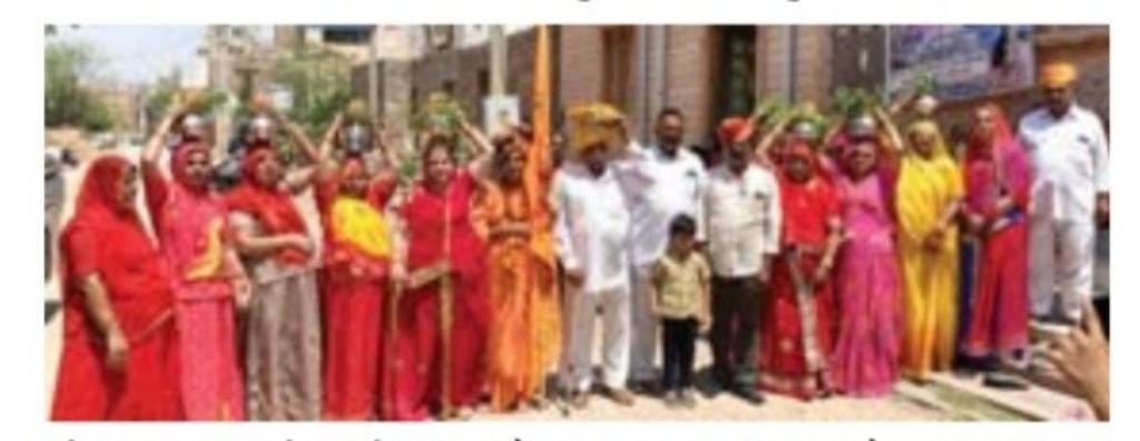 जोधपुर10अप्रैल2025*कलश यात्रा के साथ शिव महापुराण कथा शुरू