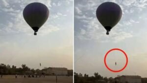 राजस्थान 10अप्रैल25 के बारां जिले में गुरुवार सुबह एक हॉट एयर बैलून शो रोमांच की बजाय दर्दनाक हादसे में बदल गया।