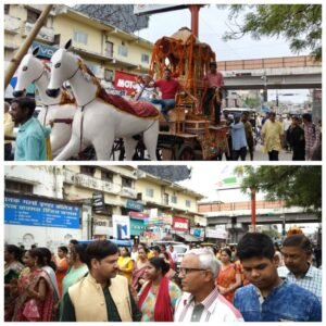 *राजधानी लखनऊ*10अप्रैल25*नगर भ्रमण पर निकले श्री महावीर भगवान*