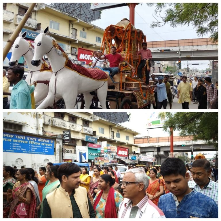 *राजधानी लखनऊ*10अप्रैल25*नगर भ्रमण पर निकले श्री महावीर भगवान*