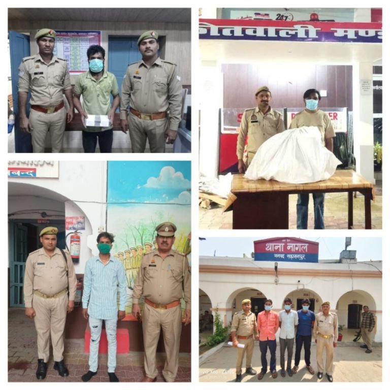 सहारनपुर 11अप्रैल25*थाना कुतुबशेर,थाना देवबंद,थाना मण्डी एवम थाना नागल प्रभारियों की बडी कार्रवाई*