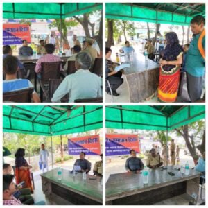 कानपुर देहात 12 अप्रैल 25जिलाधिकारी व पुलिस अधीक्षक ने थाना समाधान दिवस