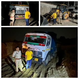 अयोध्या13अप्रैल25*जहां रहेंगे sdm विकाश दुबे वही खनन माफियाओं पर होगी कार्यवाही रात्रि के 2 बजे हुई कार्यवाही*